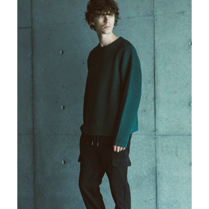 シンセティックスウェードポンチカーゴパンツ （black）｜詳細画像