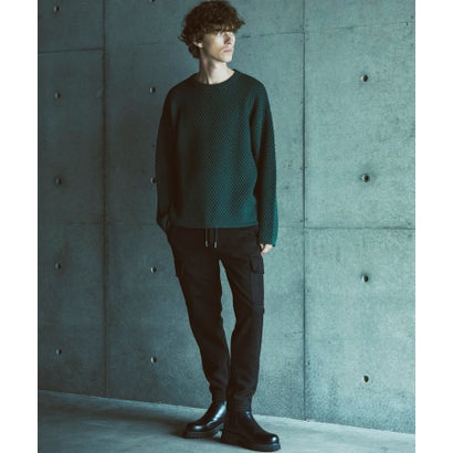 シンセティックスウェードポンチカーゴパンツ （black）｜詳細画像