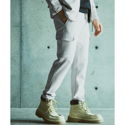 シンセティックスウェードポンチカーゴパンツ （off white）｜詳細画像