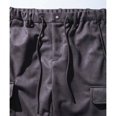 シンセティックスウェードポンチカーゴパンツ （charcoal）｜詳細画像