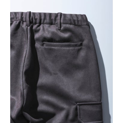 シンセティックスウェードポンチカーゴパンツ （charcoal）｜詳細画像