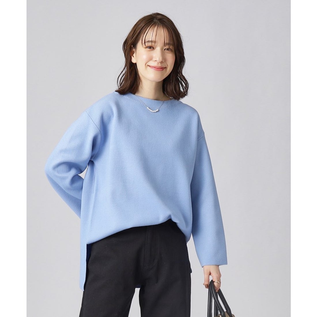 SHOO・LA・RUE シューラルー SHOO・LA・RUE 【洗える】スリット入り 