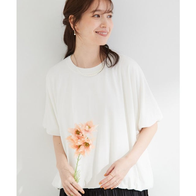 【ひんやり】バルーンデザインTシャツ （ホワイト(001)）