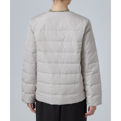 【洗濯可能／はっ水】ポーランドダウン ライトノーカラージャケット （ブラック(019)）｜詳細画像