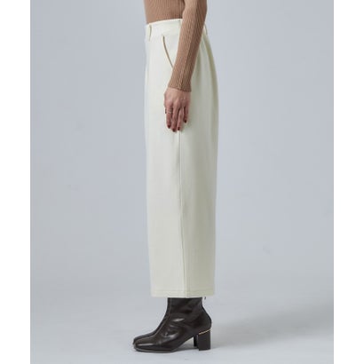 SHOO・LA・RUE 【きっと虜になる/ストレッチ/着丈選べる】あったかもちもち ワイドパンツ （ネイビー(794)）｜詳細画像