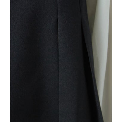 【2点セット／イージーケア】ドッキングペプラムブラウス＆テーパードパンツ セット （ネイビー(094)）｜詳細画像