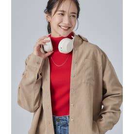 コーデュロイ 胸ポケット刺繍シャツ （キャメルブラウン(041)）