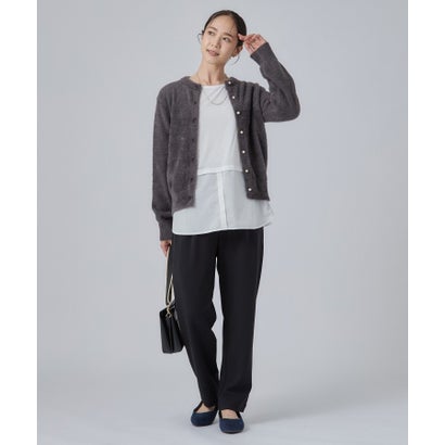 【2点セット】シャツ切替ロンT＋ニットSET （ネイビー(894)）｜詳細画像