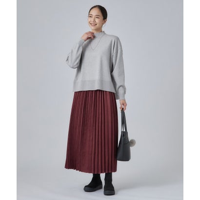 【2点セット】シャツ切替ロンT＋ニットSET （ブルー(093)）｜詳細画像