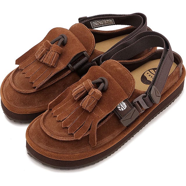 MOC MULE TASSEL SUEDE Marron [SK-296] （Marron）