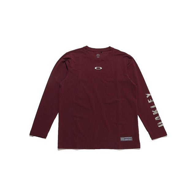 オークリー/メンズ/STRIKING QD LS DRY TEE （MAROON）