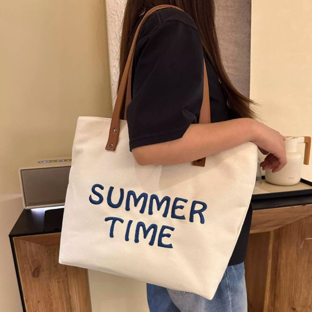 トートバッグ A4サイズ対応 肩掛け BAG シンプル フェミニン 女性 大人 レディース カジュアル ばっぐ ママ 主婦 便利 手提げバッグ大容量 通勤 鞄 （ホワイト）