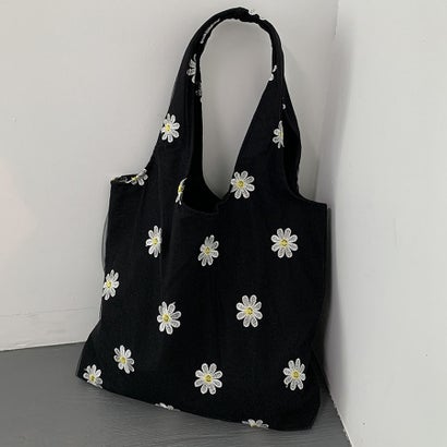 トートバッグ レディース ハンドバッグ カバン バッグ 大容量 花柄 布 カバントート 手提げ （ベージュ）｜詳細画像