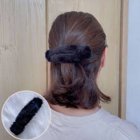もこもこヘアピン 大きめ ヘアクリップ 韓国風 ヘアアクセサリー かわいい オシャレ 髪飾り パーティー飾り 上品 （ブラック）