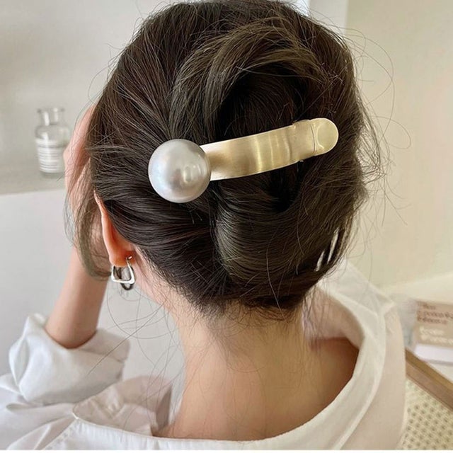 ヘアピン ヘア留め ヘアアクセサリー クロスヘアピン ゴールド オシャレ 髪飾り 上品 パーティー飾り （ゴールド）