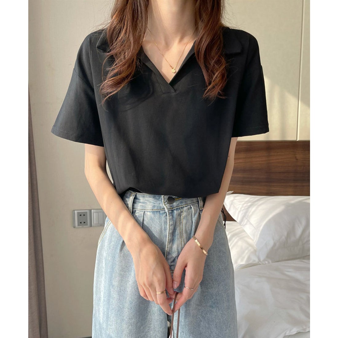 ショッピングゴー shoppinggo 襟付き半袖 Tシャツ ポロシャツ