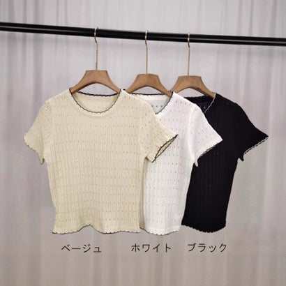 夏服Tシャツ レディース トップス クールネック 半袖Tシャツ 無地 シンプル カットソーカジュアル 春夏 韓国ファッション （ベージュ）｜詳細画像