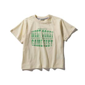 【100-140cm】アソートロゴTシャツ (アイボリー)