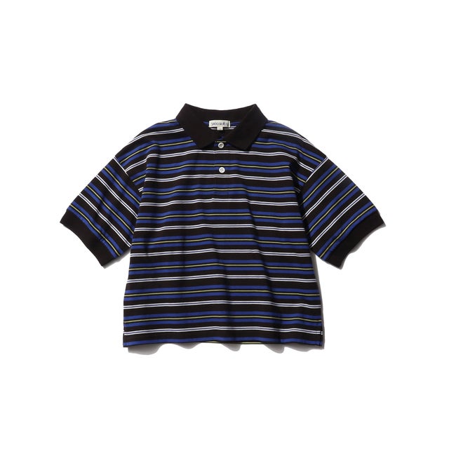 
                    SHOO･LA･RUE/Kids 五分袖BIGポロシャツ （ブラック(319)）
