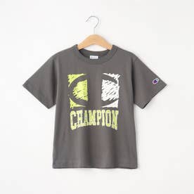 【Champion】ペイントロゴTシャツ （チャコールグレー(013)）