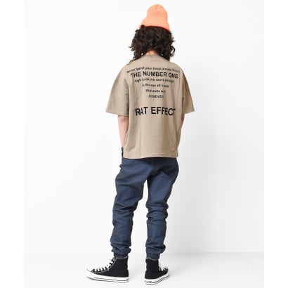 バックナロープリントビッグTシャツ （ライトブルー）｜詳細画像