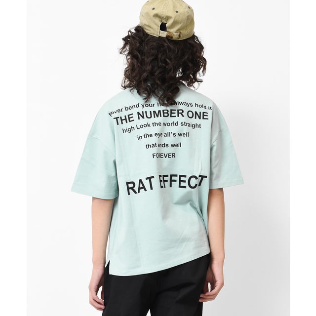 バックナロープリントビッグTシャツ （グリーン）