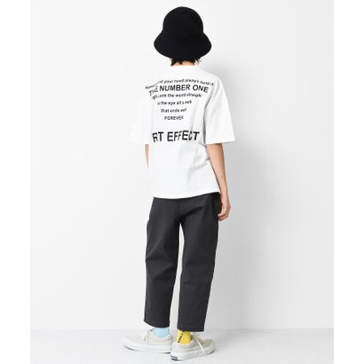 バックナロープリントビッグTシャツ （ブラック）｜詳細画像