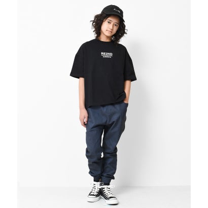バックナロープリントビッグTシャツ （ブラック）｜詳細画像