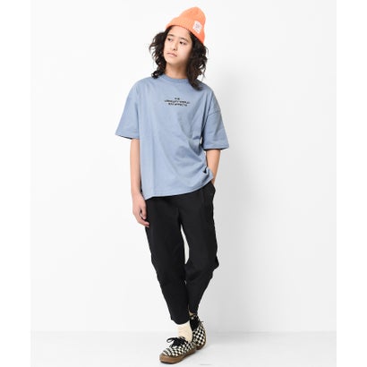 サイドテープ付きバックプリントビックTシャツ （オフホワイト）｜詳細画像