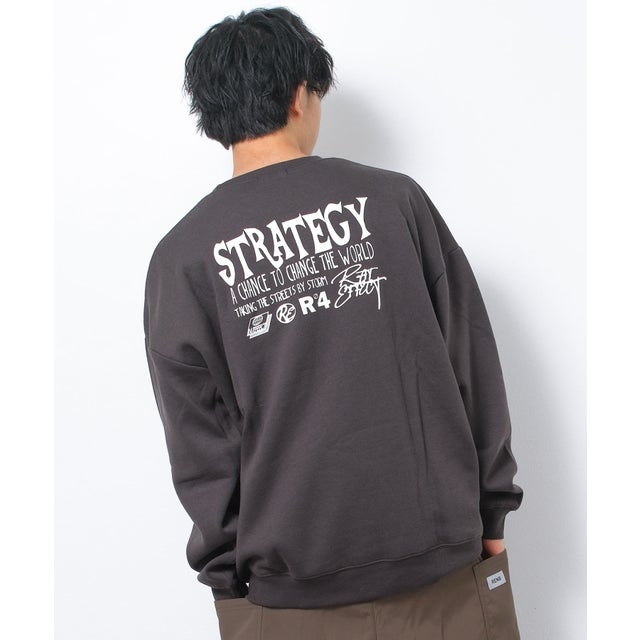 RAT STREET SUPERBIG裏起毛トレーナー （チャコールグレー）