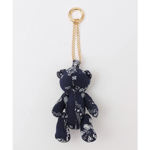 【WEB限定】ペイズリー ベア キーチャーム Small （ネイビー）