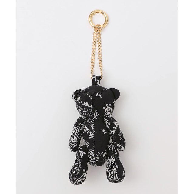 【WEB限定】ペイズリー ベア キーチャーム Small （ブラック）