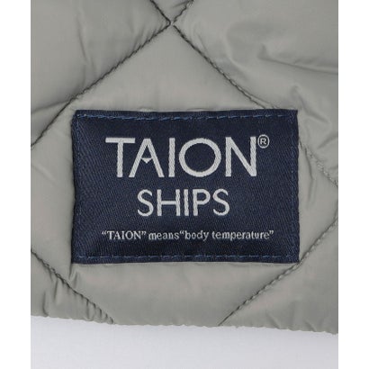 シップス SHIPS TAION: ダイヤキルト ダウン マフラー （チャコールグレー）｜詳細画像
