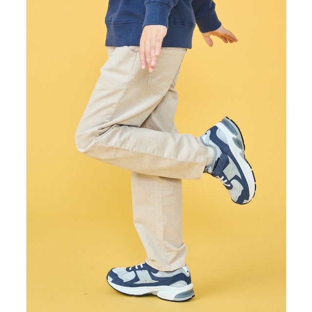 100～130cm / ストレッチ コーデュロイ 5ポケット パンツ （アイボリー）