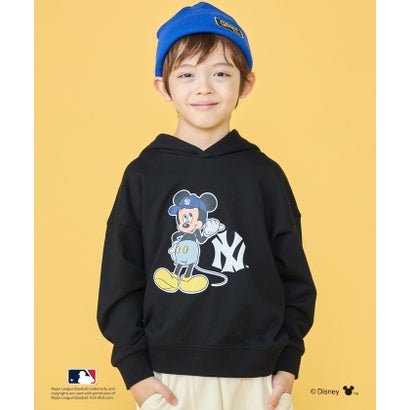 シップス SHIPS 100～125cm / ミッキーマウス【MLB】プリント スウェット パーカ （ブラック）｜詳細画像
