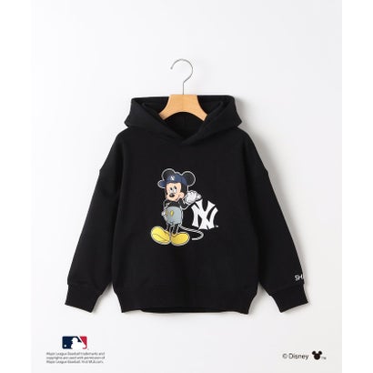 シップス SHIPS 100～125cm / ミッキーマウス【MLB】プリント スウェット パーカ （ブラック）｜詳細画像