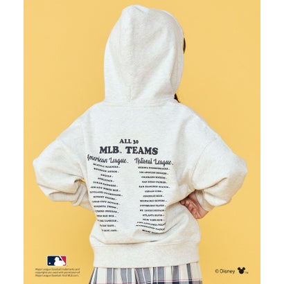 シップス SHIPS 100～125cm / ミッキーマウス【MLB】プリント スウェット パーカ （ナチュラル）｜詳細画像