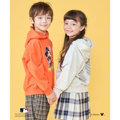 シップス SHIPS 100～125cm / ミッキーマウス【MLB】プリント スウェット パーカ （オレンジ）｜詳細画像