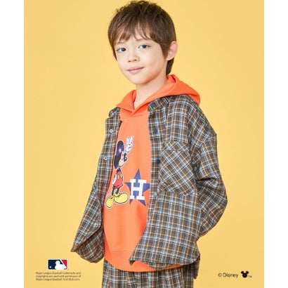 シップス SHIPS 100～125cm / ミッキーマウス【MLB】プリント スウェット パーカ （オレンジ）｜詳細画像