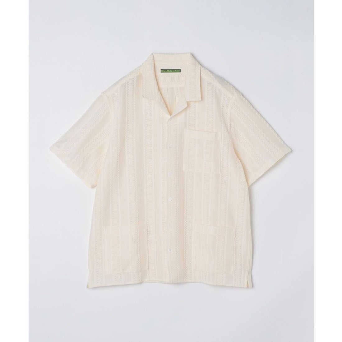 シップス SHIPS BENCH MARKING SHIRT: ストライプレース オープン 