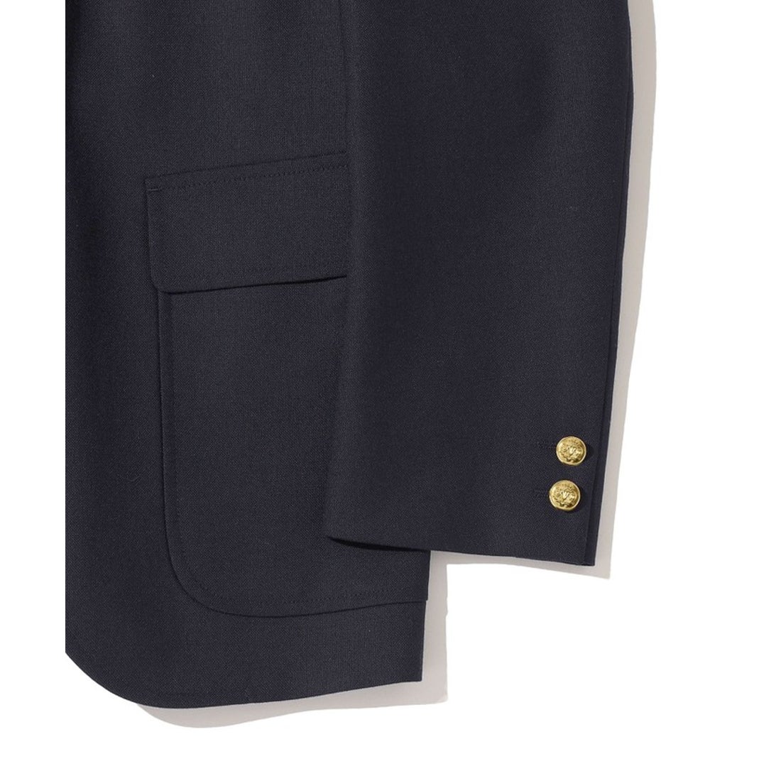 シップス SHIPS Southwick Gate Label: ウール ネイビー ブレザー 