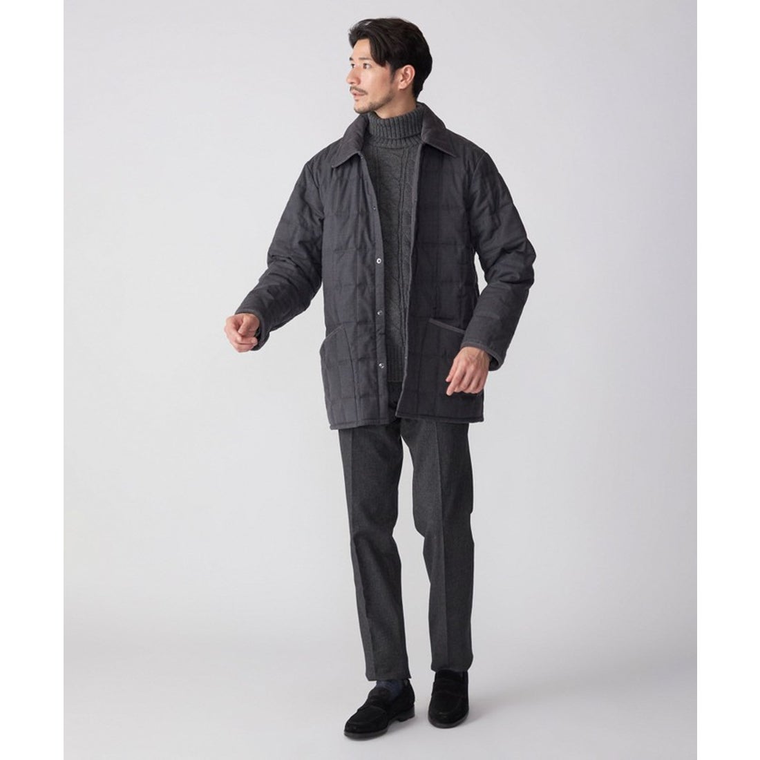 Barbour SHIPS別注 キルティングコート ネイビー（Barbour（バブアー 