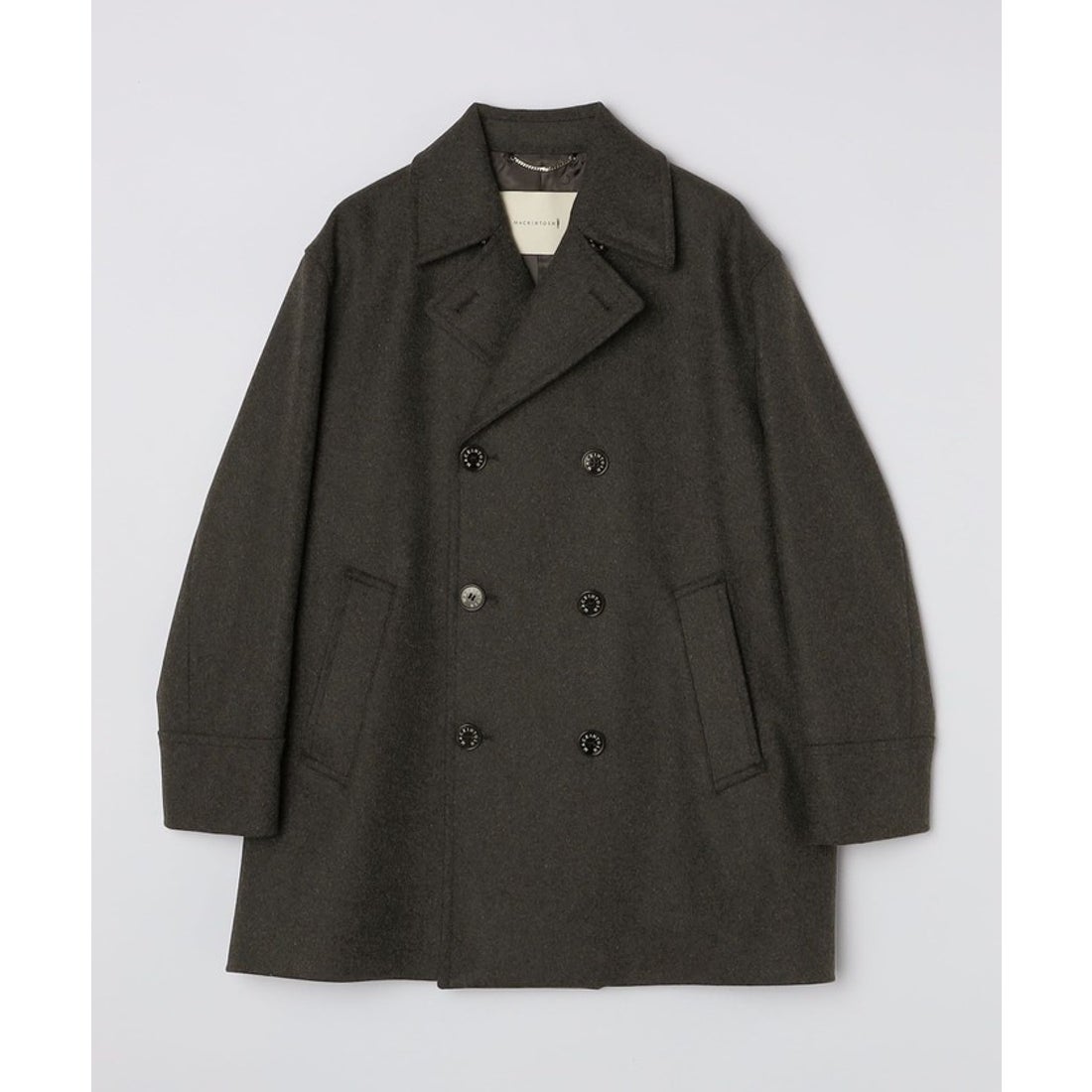 シップス SHIPS MACKINTOSH: HUMBIE PーCOAT ピーコート （オリーブ