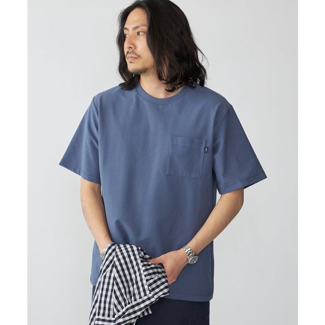 :〈接触冷感/遮熱/吸水拡散/UVカット〉COVEROSS(R) フリーザー Tシャツ （ライトブルー）