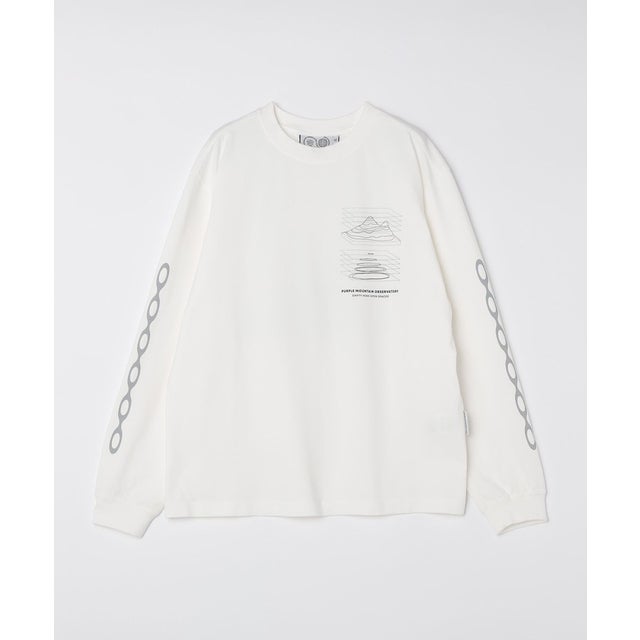 PURPLE MOUNTAIN OBSERVATORY: MAP PROJECTIONS LONG SLEEVE TEE （ホワイト）