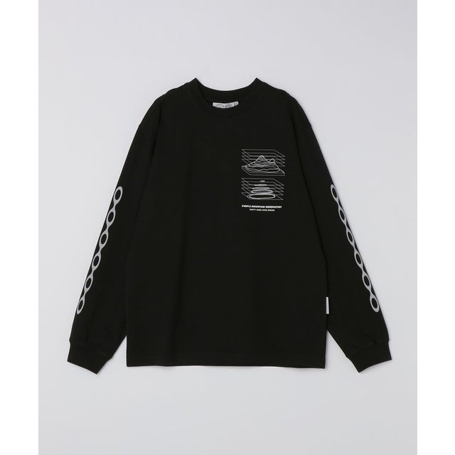 PURPLE MOUNTAIN OBSERVATORY: MAP PROJECTIONS LONG SLEEVE TEE （ブラック）