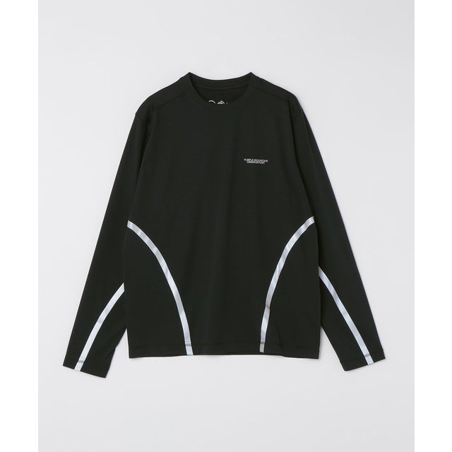 PURPLE MOUNTAIN OBSERVATORY: LONG SLEEVE TAPED PERFORMANCE TEE （ブラック）