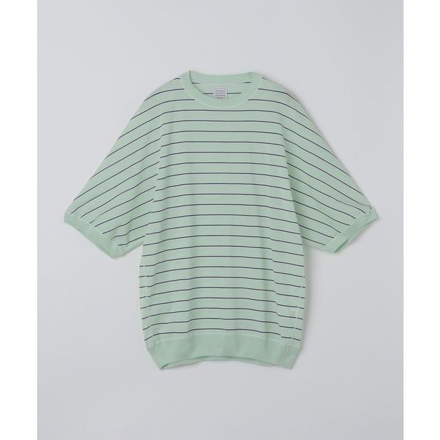 GGG: ST KNIT HALF SLEEVE PULL OVER （ライトグリーン）