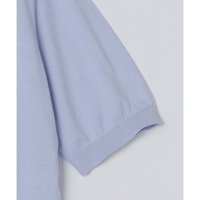 JOHN SMEDLEY: KEMPTON シーアイランド コットン ニット Tシャツ （ネイビー）｜詳細画像