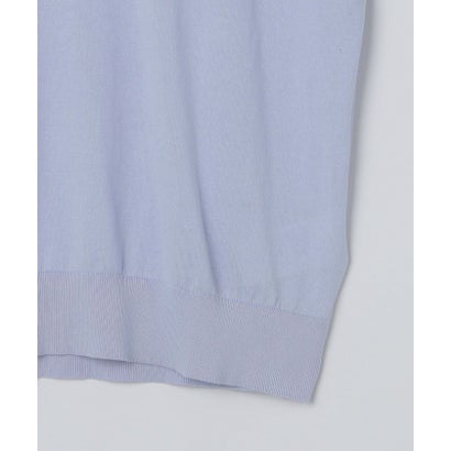 JOHN SMEDLEY: KEMPTON シーアイランド コットン ニット Tシャツ （ネイビー）｜詳細画像